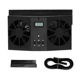 Suuonee Solar Fan, 2W Tragbares Mini Auto Solar Fan Automobile Air Vent Ventilator L¨¹fter Schwarz