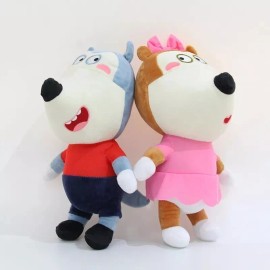 Microplush Peluches De Wolfoo Y Lucy Historias Divertidas Niños 30cm