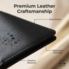 Magnetic Golf Scorecard Holder, Premium Leather Golf Yardage Book, Fits