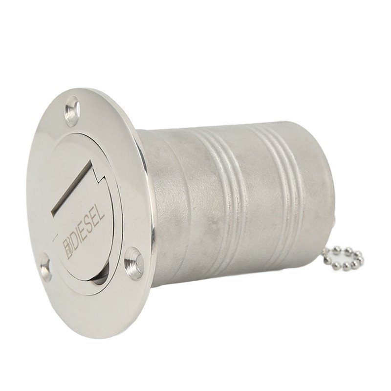 Boat Filler Right Angle Clamshell 316 Stainless Steel Hardware for