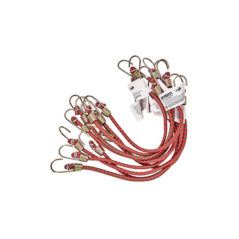 Amtech S0647 250mm (10") Mini Bungee Cords (10 Pack)