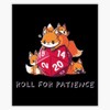 DND Cute Animals with D20 Dice Print Bumper Sticker Window