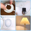 DOETYD 5 Pack E27 to E14 Lampshade Reducer Ring White