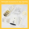 Rotary Cheese Grater with Handle: 5 in 1 Cheese Grater