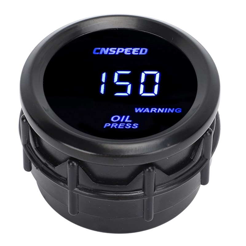 52mm Digital Oil Pressure Gauge Oil Press Meter with Blue