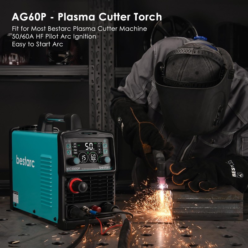 bestarc Pilot Arc Plasma Cutting Torch, AG60P 4 Meters High