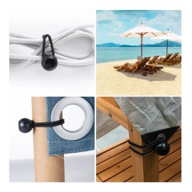 DIJIA Lonas Toldos Carpas Cuerda Elastica Con Bola 25 Piezas