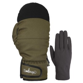 namelessage AGE-31M Snowboard Gloves, GORE-TEX, Men's, Women's, Mittens, Inner Gloves Included, 8 Colors, Army, L Size, Gloves, Snow Gloves, Snowboarding, Gore-Tex