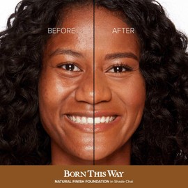 Too Faced Born This Way Natural Finish Longwear Liquid Foundation | Medium-To-Full Coverage | Hydrating + Oil Free, 1 Fl Oz, Chai