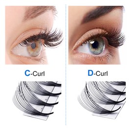 Ready-to-Use Fan Eyelashes, 14D Volume Eyelashes, Ready-to-Use Eyelash Fans, Volume Technology, Eyelash Extension, 0.07, 8-14 mm, Mixed Tray, C Curl, Ready Eyelash Fans for Eyelash Extension