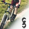 sourcing map 40pcs Bicycle S-Hook Clips Clamps Plastic Rotatable S