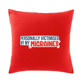 Hippowarehouse Personally victimised by my migraines Printed bedroom accessory cushion cover case 41x41cm