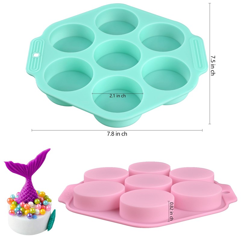 Actvty Round Chocolate Covered Cookie Molds, 3 Pcs Cylinder Chocolate