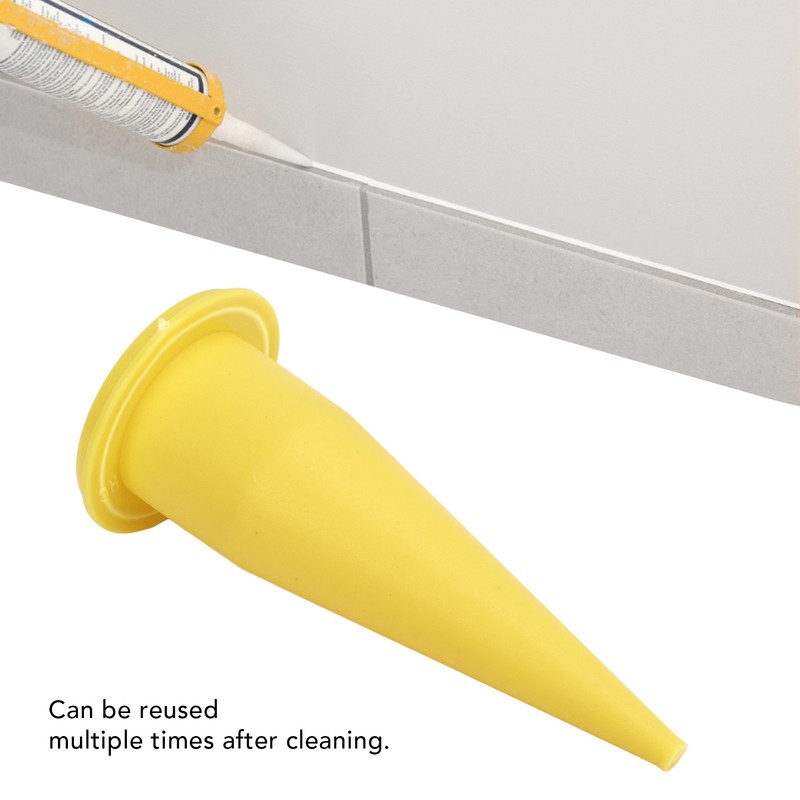 50Pcs Caulk Cone Nozzle PE Plastic Fine Tip Reusable Caulking