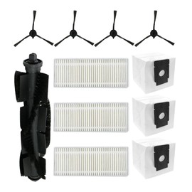 Replacement Accessories Kit fo Verefa L11 Pro Robot Vacuum Cleane：（Note when purchasing: This filter is too small and not suitable.）parts Main Brushes Side Brushes Filters Dust Bags Attachments