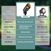 Gardencoin Low Voltage Landscape Spotlight, 12V LED Outdoor Landscape Lighting,