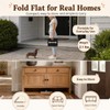 Dog Ramp for Stairs 2 Pack, 4-Level Adjustable Wooden Pet