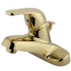 Kingston Brass GKB542 Chatham 4" Centerset Bathroom Faucet, Polished Brass,