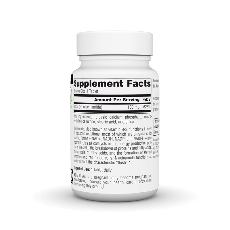 Source Naturals Niacinamide B-3, Dietary Supplement - 100 mg- 250
