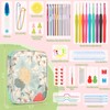 Katech Crochet Hooks Set with Crochet Case, 73 pcs Knitting