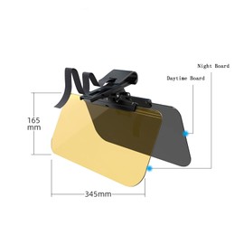 Spotact Car Visor Adjustable Multifunctional Auto Sun Visor Anti-Glare UV Snow Blindness Sunshade Shield for Safe Driving in Days or Nights, Universal Type for Cars