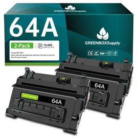 Compatible 64A CC364A Toner Cartridge Compatible for HP Laserjet P4015dn P4015n P4015tn P4015x P4515n P4515tn P4515 Printer Ink, 2 Pack for 64A CC364A Cartridge (Black)