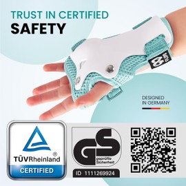 99FLIPS Kids Knee Pads and Elbow Pads Set - Knee Pads for Kids - Knee Elbow Pads for Kids - Size SM Mint - Toddler Knee Pads and Elbow Pads Set Skating Pads