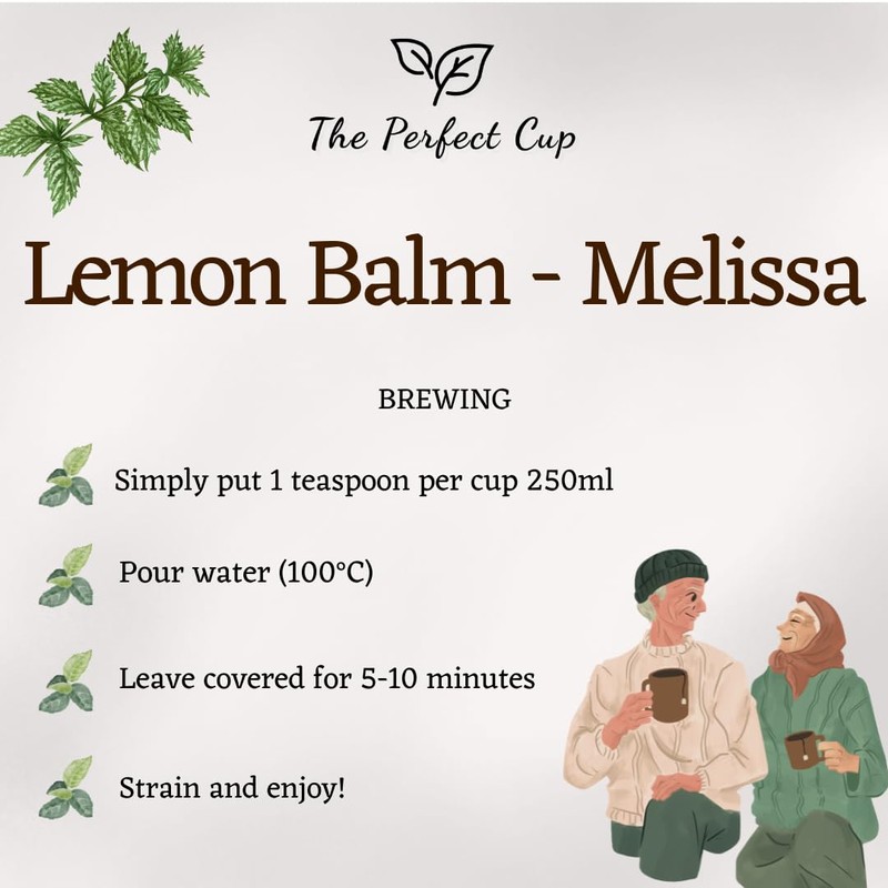 Lemon Balm Melissa Loose Leaf Tea (50g) Herb Tea Premium