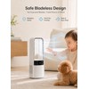 Desk Fan Bladeless, 120° Oscillating Fan Rechargeable, Quiet Fan with