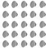 Healifty 30 botones linguales de ortodoncia dental con base redonda