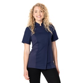 Chef Works Women's Springfield Chef Coat, Navy, Large