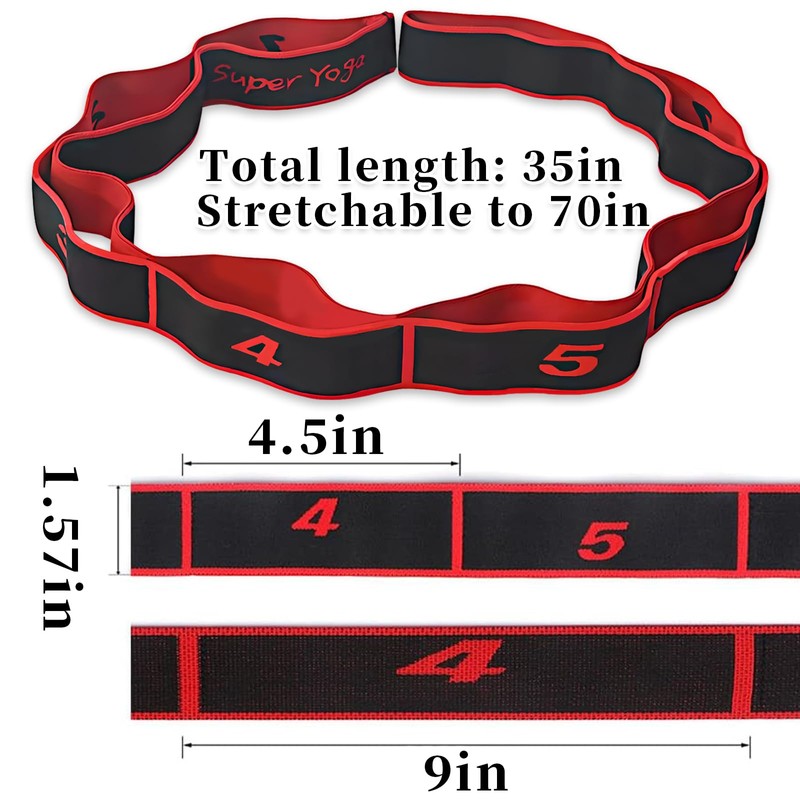 Stretch Strap,Stretch Band,Resistance Bands for Gymnastics Training,Yoga,latin Exercise Adults Kids