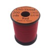 TIEMCO Fly Tying UNI Unice Red 6/0 200 Yards Red