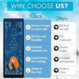 Livin Harmony Set of Cute Bookmarks for Women - Pack of Inspirational Bookmarks for Girls - Unique Book Marks for Book Lovers - Aesthetic Kids Bookmarks for Student Gifts Bulk - Book Lovers Gifts