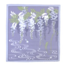 Furoshiki- Japanese Traditional Wrapping Cloth (Flower-Scene: Spring Wisteria)