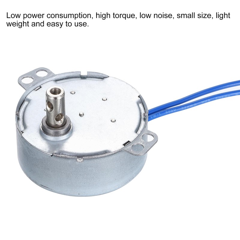 QUARKZMAN TYC-50 Small Synchronous Motor 100-127V AC 2.5-3 RPM Shaft