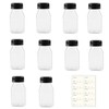 XUHENGXINX Mini Shot Bottles - 10 PCS Reusable Clear Beverage
