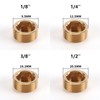 Leliafleury 10Pcs Brass Pipe Plugs 1/8" Internal Hex Thread Socket