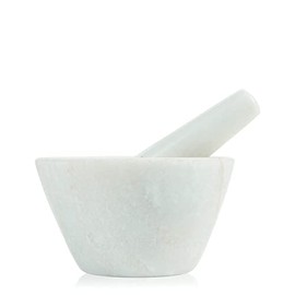 Boska Mörser Spicy/speziell für Gewürze/Spülmaschinenfest/Granit/Weiß / 100 x 100 x 60 mm