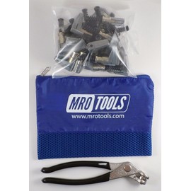 KSG4S25P 3/4 x 1 Cleco Side-Grip Clamps (SET OF 25) + Cleco Pliers w/Carry Bag