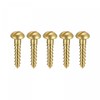 sourcing map Wood Screws M2.5 x 12 mm Slotted Round