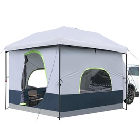 UNP SUV & Jeep Tailgate Tent for Camping - Converts 10'x10' Straight Leg Canopy into Camping Cube Tent Fully Vented Roof (Frame/Shelter Awning NOT Included)