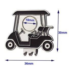 Myartte Golf Cart Hat Clip, Assorted Pattern Golf Ball Markers 24.4MM,Nice Golf Gift for Women Men,Pack of 2 (Eagle and Marker)