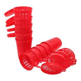 Kisangel Fishing Bait Set 10pcs Plastic Bait Cup Lure Feeder Cage for Small Crawfish Trap