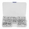 350pcs Solid Aluminum Rivets M4 Kit, Flat Head Boat Rivets