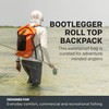 Grundéns Bootlegger Roll Top Backpack | Waterproof, 30L, Black