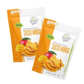Gourmet Grove - Natural Dried Mango Slices 12 OZ Pack of 2 | Soft, Juicy, Sliced Mangoes | Lightly Sweetened - (Pack of 2)
