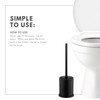 ToiletTree Products - Escobilla de Inodoro con Tapa, Color Negro,