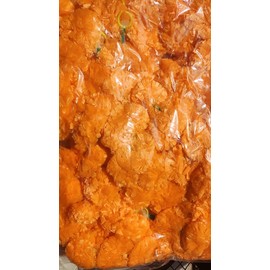 5 PC - 4.5 feet Marigold Garland | Indian/American Wedding Party Mantle Decoration | Faux Garlands Wedding Garland | Diwali Decoration | Spring Bush Floral | (Orange)