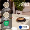 Elegant Tablecloth with Natural Linen Look, Lina Tablecloth and Table